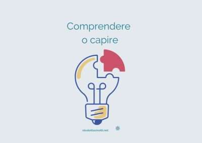 Comprendere o capire