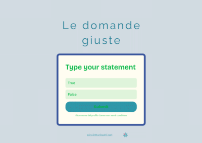 Le domande giuste