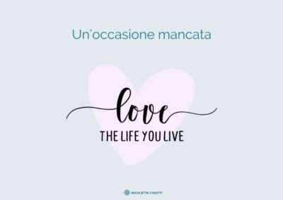 Un’occasione mancata