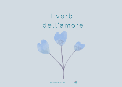 I verbi dell’amore