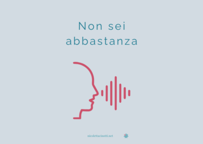 La voce che dice che non sei abbastanza